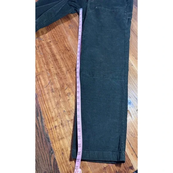 Gap Mens Corduroy Carpenter Pants in Mistletoe Green Double Knee Size 31x32 - Picture 12 of 14